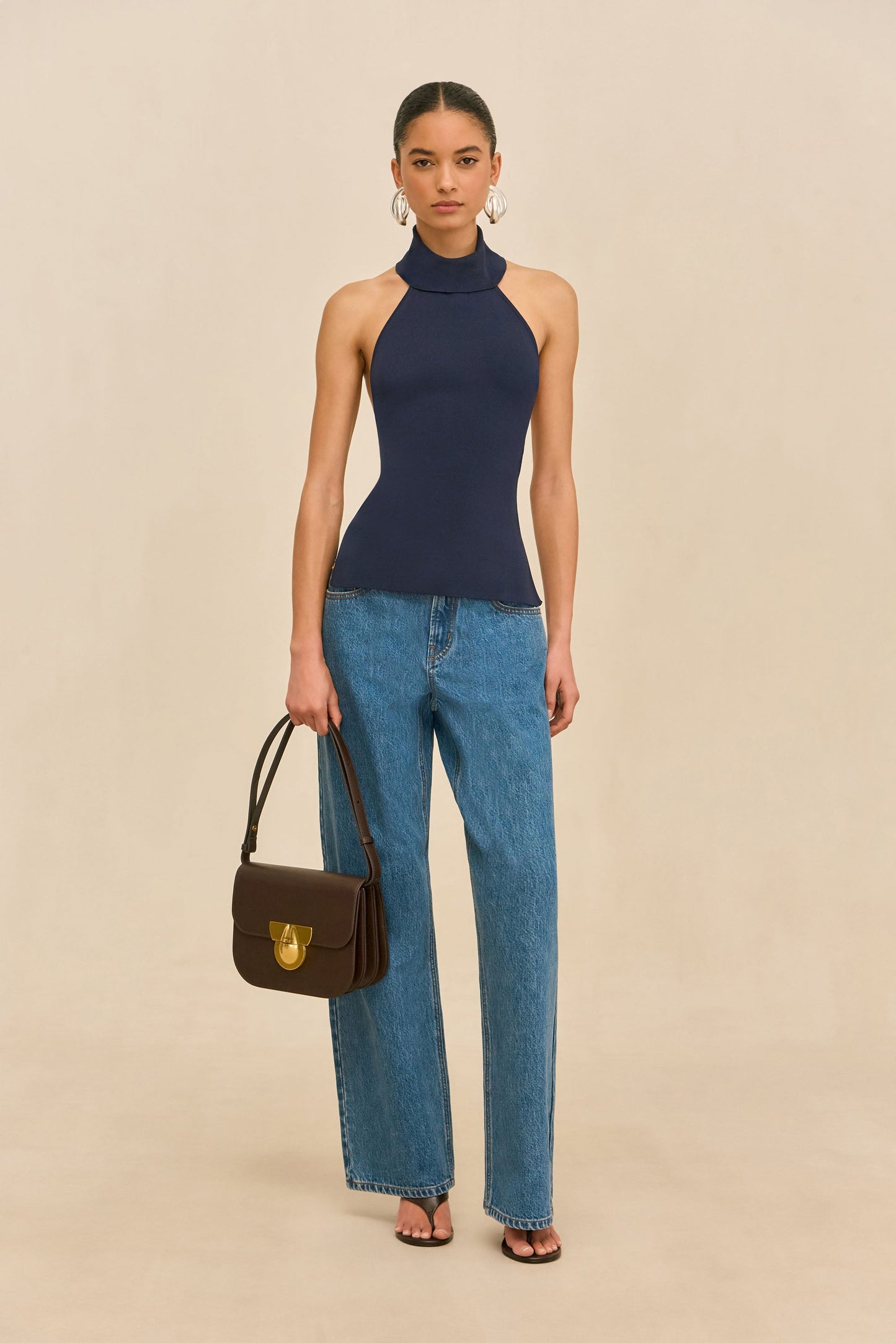 WAKE KNIT TOP - DEEP LAKE