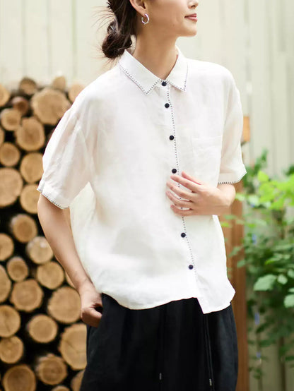 å¥³å£«å¤å­£èè¡é¢¨è§éº»ç¿»é è¥¯è¡«