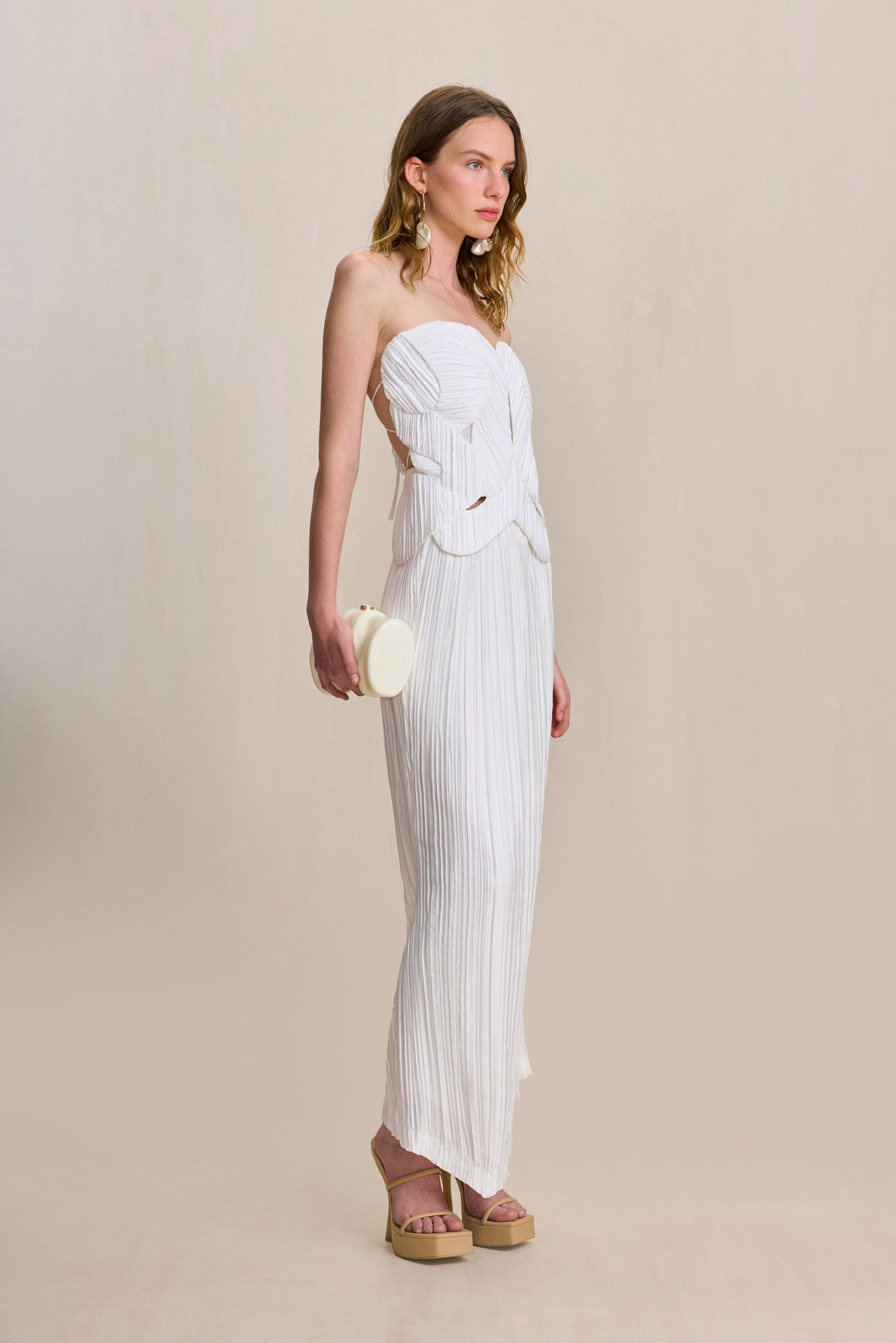 OMID SKIRT - OFF WHITE
