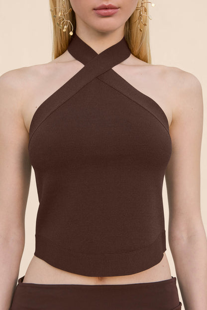 LOUISA KNIT TOP - JAVA
