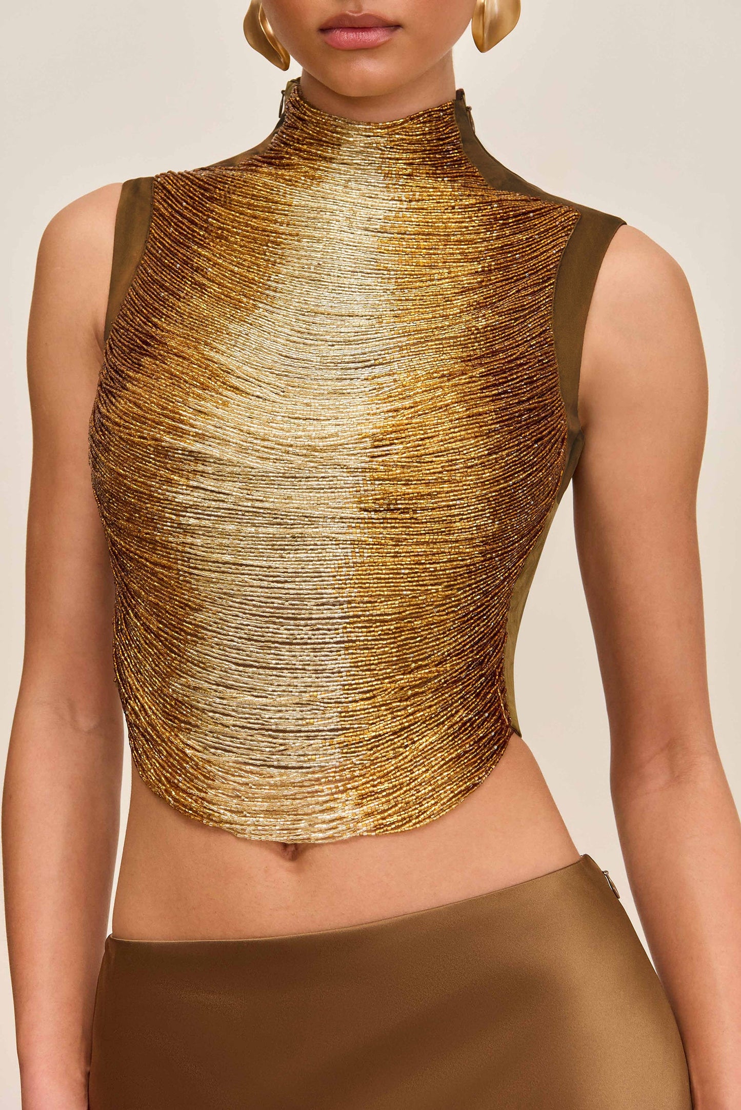 TARAJI TOP - BRONZE