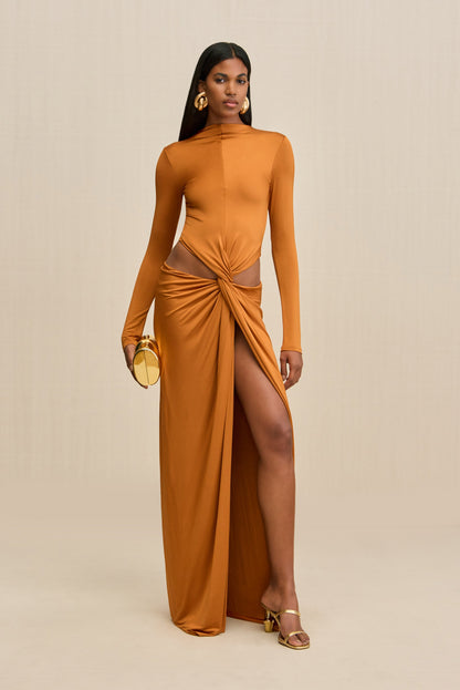KERI GOWN - BOURBON