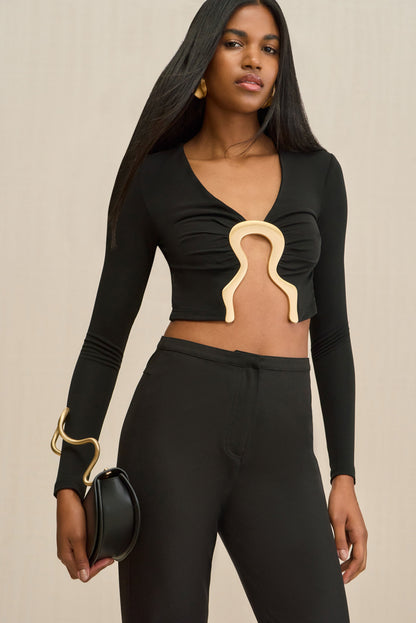LAIA TOP - BLACK