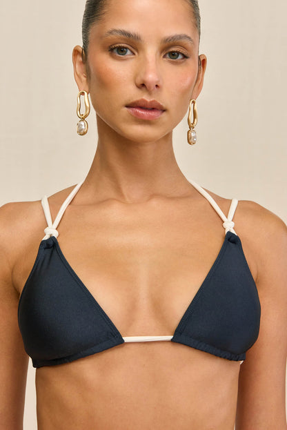 CHRISSY BIKINI TOP - DEEP LAKE