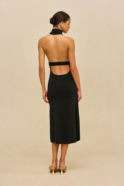 KATARA KNIT DRESS - BLACK