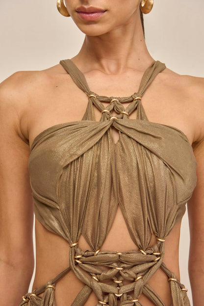 ALEXA GOWN - GOLD