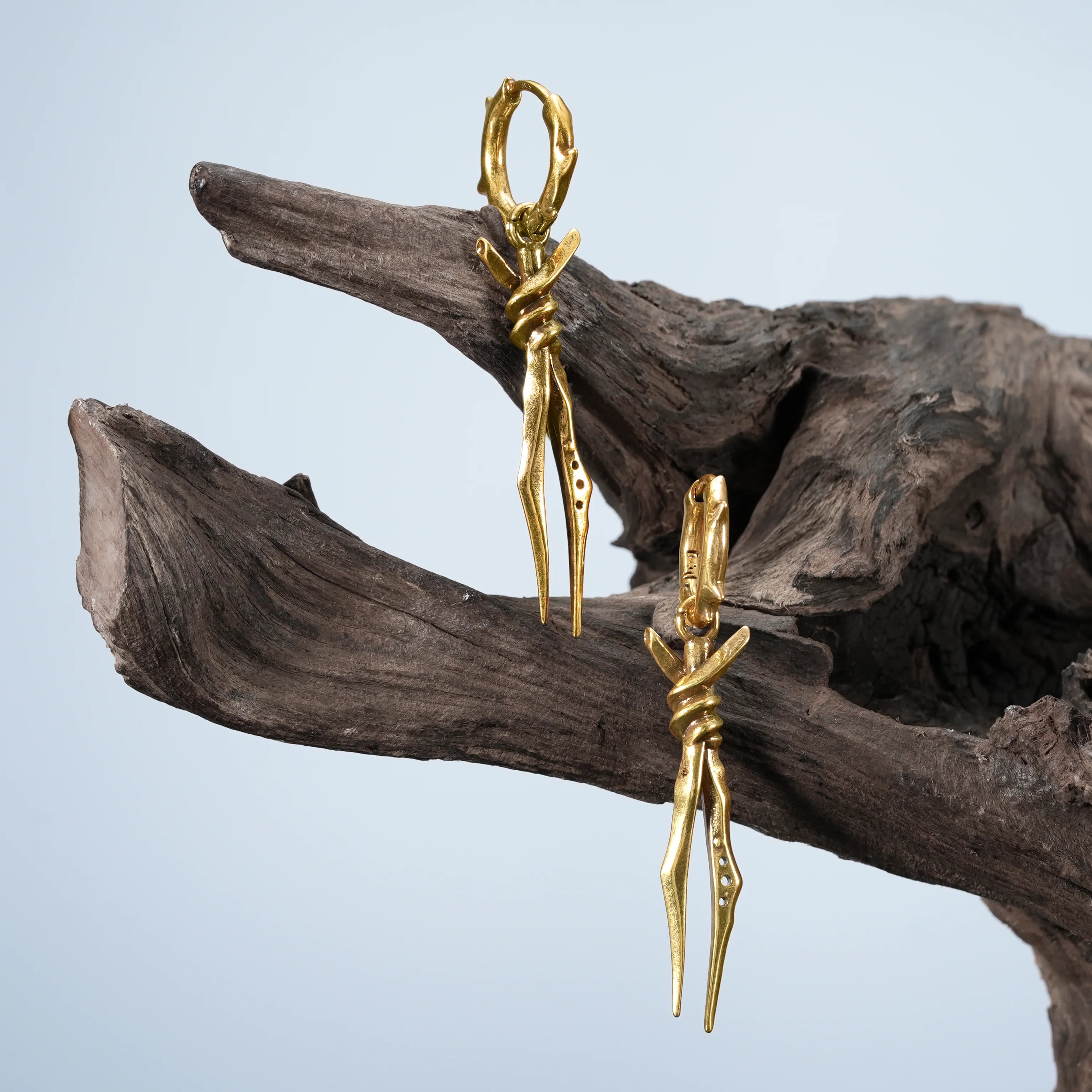 BOUND TWIN EARRINGS