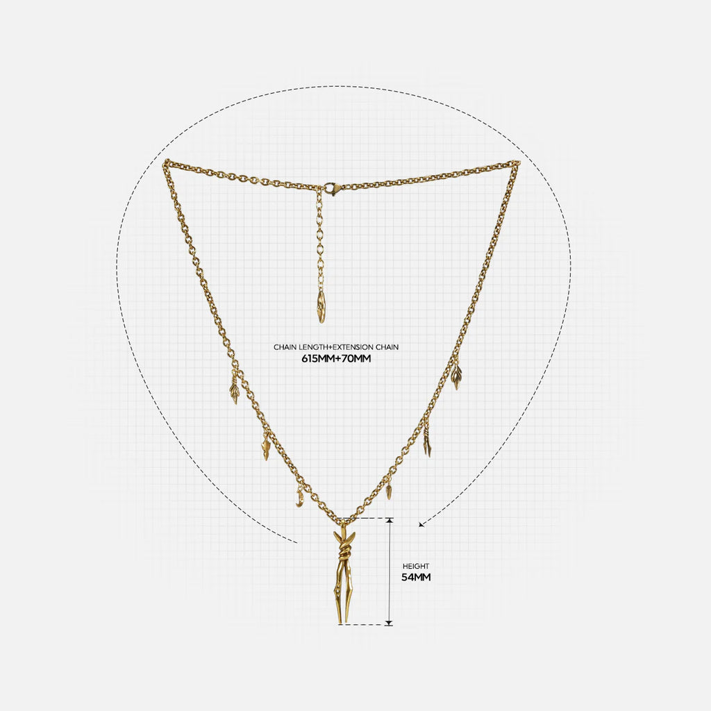 BOUND TWIN NECKLACE